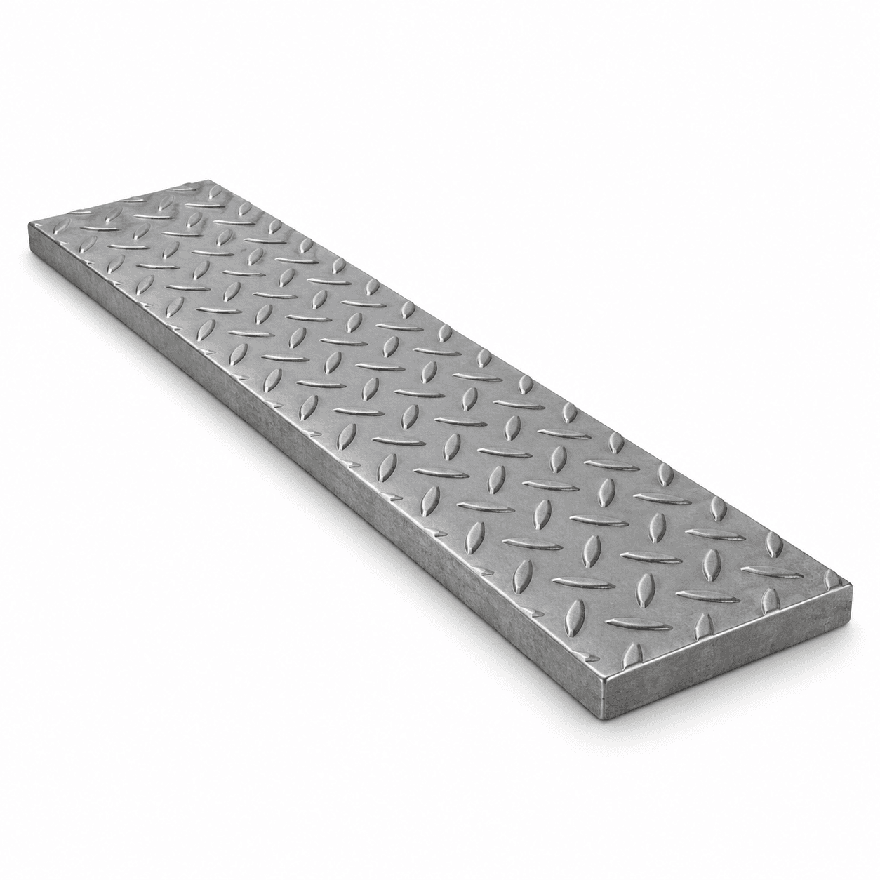 Product photo of 24" × 4-3/4" × 3/4" Solid Heavy-Duty Steel Trench Cover — 40,000 lb